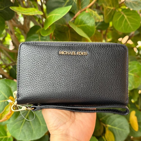 Michael Kors Jet Set Travel Large Chain Tote Bag + Wallet Black - Picture 10 of 14